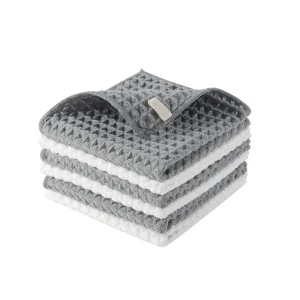 Microfiber Kitchen Dish Cloth Waffle Weave Ultra Soft Absorbent Quick Drying Dish Towels