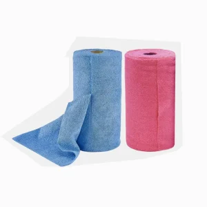 Microfiber Kitchen Towel Roll Disposable Household Square Hand Tear Cloth for Dish Washing and Car Cleaning
