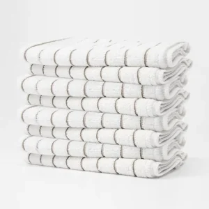 Microfiber Kitchen Towel Soft and Absorbent Dish Cloths Kitchen Stripe Cleaning Cloth