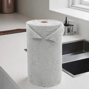 Microfiber Kitchen Towels Lint Free Quick Dry Wipes 20pk Value Pack Reusable Clean Cloths Per Roll in Grey for Dish Cleaning