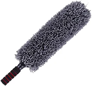 Microfiber Long-Handle Auto Window Cleaning Brush, Washable