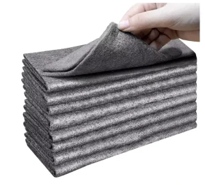 Microfiber Magic Rag Rectangle Glass Cleaning Cloth Thickened for Kitchen Dishwashing Mirror Cleaning Reusable No