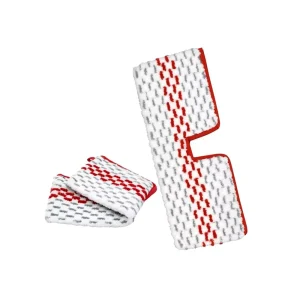 Microfiber Mop Pad with Non Woven Pad Reusable Flat Handle Floor Cleaning Mop Squeeze Type with Head Shape for House Cleaning