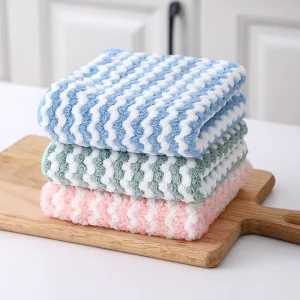 Microfiber Oil Free Lint Free Dishcloth Thickened Small Towel Kitchen Cleaning Absorbent Dishwashing Cloth