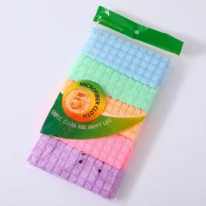 Microfiber Polyamide Household Cleaning Towel Square Shape with High Absorbency for Effective Dish Cleaning in Kitchen