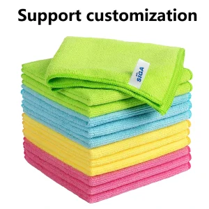 Microfiber Polyester Kitchen Towel Set for Men & Women Soft & Highly Absorbent Reusable 300gsm Towels for Summer Use