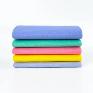 Microfiber Polyester Viscose Non Woven Cloth Super Absorbent Plain Style Cleaning Cloth for Kitchen Multiple Colors Available