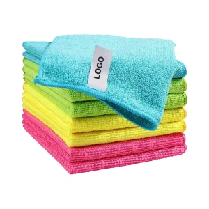 Microfiber Quick Dry Kitchen Dish Cloth Warp Knitted Super Absorbent Lint Free Non Scratch Streak Free Car Wash Cleaning Towel