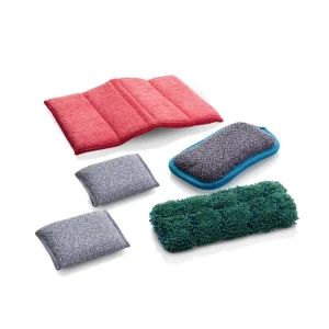 Microfiber Rectangle Dish Sponge Scouring Pad, 5.0 mm Thick