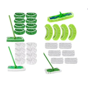 Microfiber Rectangular Flat Mop Replacement Cloth Cover, Washable and Reusable
