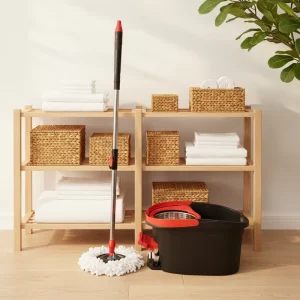Microfiber Spin Mop Set with Bucket for Household Cleaning