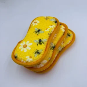 Microfiber Sponge Scrub Pad Super Absorbent Washable Dish Scouring Pad for Home Kitchen Glass Surfaces