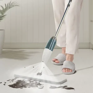 Microfiber Spray Mop with 360° Rotary Head for Bathroom and Kitchen Cleaning