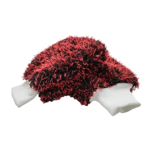 Microfiber Square Long-Pile Car Washing Glove Scratch-Free Vehicle Detailing Wash Mitt
