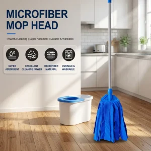 Microfiber Strip Wet Mop for Hotel Restaurant Household Factory Cleaning