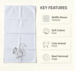 Microfiber Super Absorbent Quick Dry Lint Free Machine Washable Dish Drying Towel Waffle Weave Solid Color Kitchen Towel