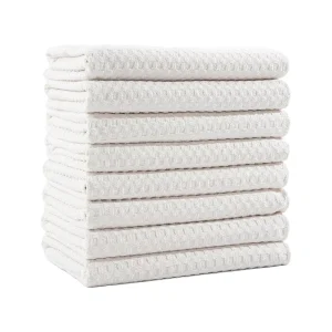 Microfiber Waffle Weave Kitchen Dish Towels Custom Designed Quick Absorbent and Drying Cleaning Towel with Customizable Logo