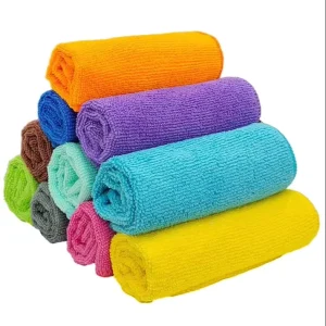 Microfiber Warp-Knitted Scratch-Free Car Wash and Kitchen Cleaning Cloth Multicolor