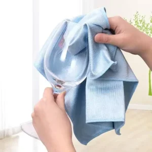 Microfiber Window Cleaning Towel Glass Mirror Dish Polishing Cloth