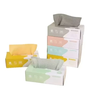 Microfiber Woven Kitchen Towels & Dish Rags Disposable Compressed Antimicrobial Eco Friendly for Kitchen Cleaning