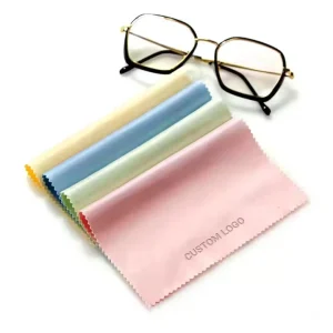 Microfibre 10×10 Lens Cleaning Cloths Custom Logo Microfiber Eyeglass Glass Cleaning Cloth