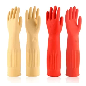 Mid-Length Rubber Gloves, Waterproof, Non-Slip, Durable, for Dishwashing, Laundry, Car Washing and Household Chores