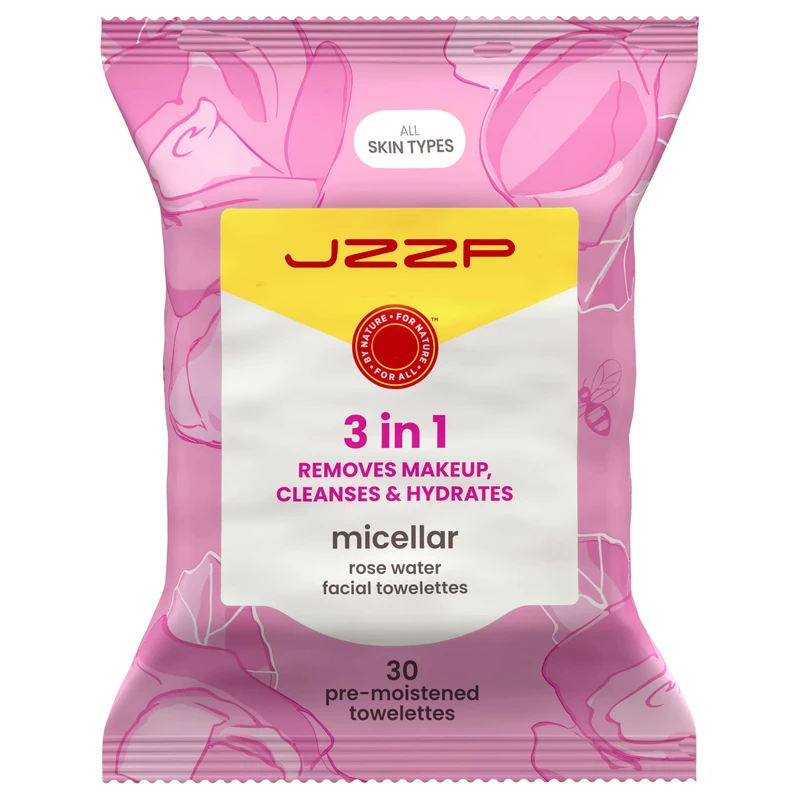 Mild Formula Feminine Cotton Makeup Remover Wipes Paraben Free Alcohol-Free All Natural Soft Facial Cleansing Wipes