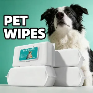 Mild Non Irritating Daily Grooming Dirt Odor Removal for Puppies Kittens Pet Cleansing Tissues