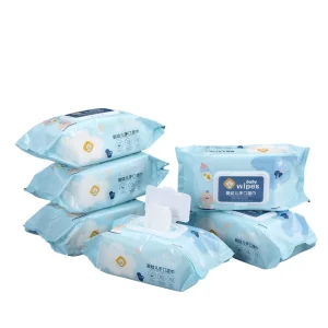 Mingou New Design Disposable Baby Wet Wipes Eco friendly Nonwoven Thickened Antibacterial Alcohol Free Individually Wrapped