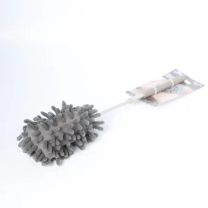 Mingpin Eco Friendly Feather Duster Mini Duster Cleaner Stainless Steel Handle for Window Furniture Cleaning Part Household