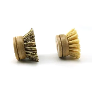 Mini Bamboo Handle Sisal Coconut Fiber Cleaning Brush