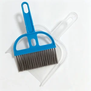Mini Brush Broom and Dustpan Set PET and Plastic Keyboard Desk Sweeper with Handle for Car Wash and Cleaning