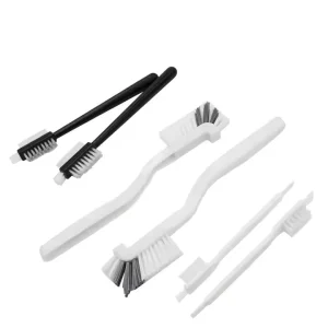 Mini Crevice Cleaning Brush with Stiff Bristles for Bottles, Sinks, Grout, Gaps, and Shoes