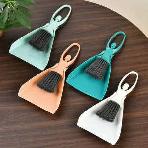 Mini Desktop Dustpan and Broom Set for Dining Table, Keyboard, and Small Gaps