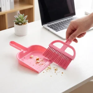 Mini Desktop Keyboard Cleaning Broom and Dustpan Set