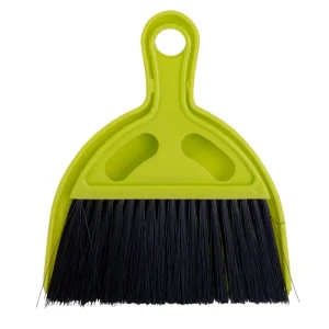 Mini Desktop Plastic Broom and Dustpan Set with Soft PET PP Head, 2-in-1