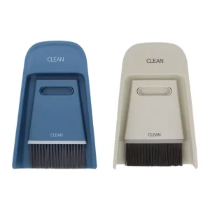Mini Dustpan Brush Set for Desktop and Countertop Cleaning with Broom Squeegee Scraper