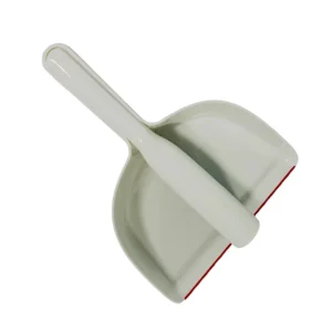 Mini Dustpan and Brush Set with Long PET Bristles and Plastic Handle