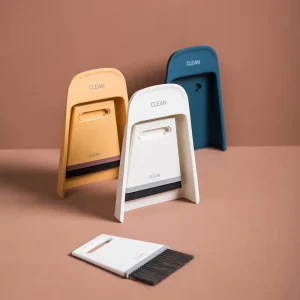 Mini Hand Broom and Dustpan Set for Desktop Cleaning
