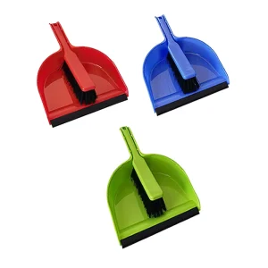 Mini Hand Broom and Dustpan Set with Plastic Handle, PP Brush Head and Hard Bristles