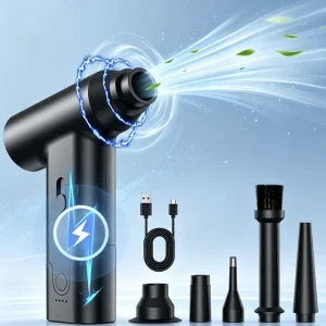 Mini Handheld Cordless Air Duster Gun Lightweight Portable Electric Blower