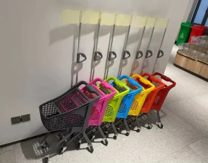 Mini Kids’ Plastic Supermarket Shopping Trolley Cart