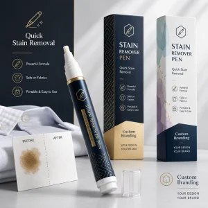 Mini Liquid Stain Remover Pen for Clothes Portable Eco Friendly Fabric Spot Cleaner for Coffee Tea Oil Sauce Stains Daily