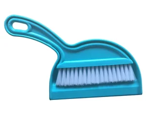 Mini Plastic Broom and Dustpan Set for Home or Car