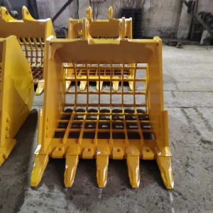 Mining Screening Grid Bucket Heavy Duty for Ore Overburden Waste Rock Separation