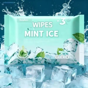 Mint-Flavored Instant Cooling Cleansing Wipes