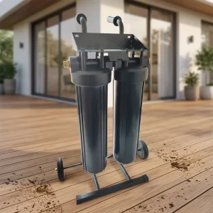 Mobile Deionized Water Cart for Solar Panel Cleaning With Refillable Resin Filter Pure Rinse Solution Equipment