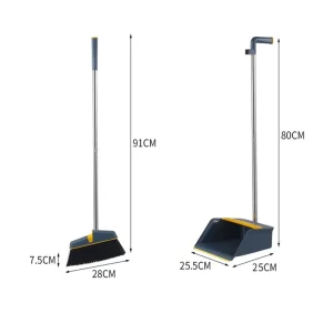 Modern 2 in 1 Dustpan Broom Durable PP Material Sturdy and Long Lasting for Home Office Bathroom Outdoor Use