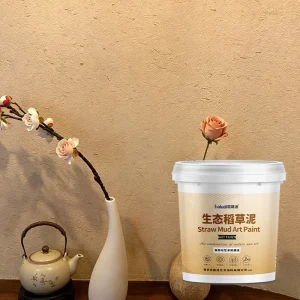 Modern Luxury Straw Art Paint Natural Look Fiber Texture Stain Resistant Living Room Feature Wall Coating