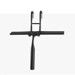 Modern Stainless Steel Silicone Eco Friendly Shower Squeegee Black Waterproof Window Wiper Hook Cleaning Tool for Glass